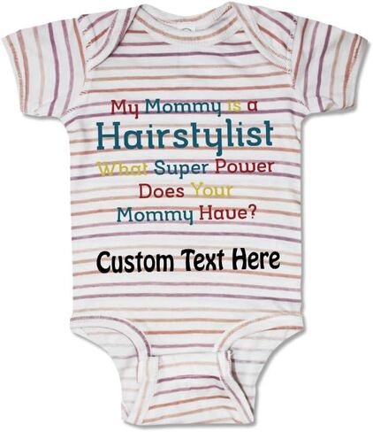 Cute Rascals Custom Baby Bodysuit Mommy Hairstylist What Super Power Your Boy & Girl Baby Clothes in Saudi Arabia