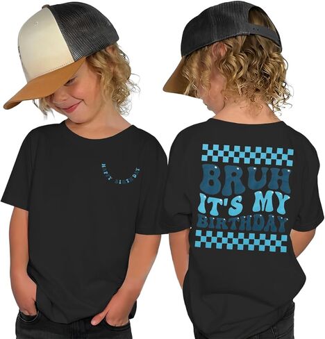 Birthday Shirt for Toddler Baby Boys It’s My Birthday T Shirt Happy B-Day Outfit Summer Short Sleeve Tees Clothes in Saudi Arabia