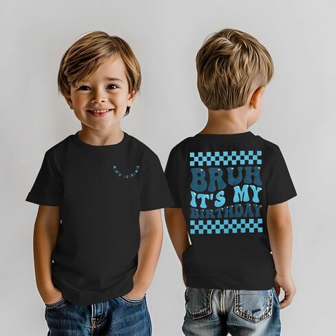 Birthday Shirt for Toddler Baby Boys It’s My Birthday T Shirt Happy B-Day Outfit Summer Short Sleeve Tees Clothes in Saudi Arabia