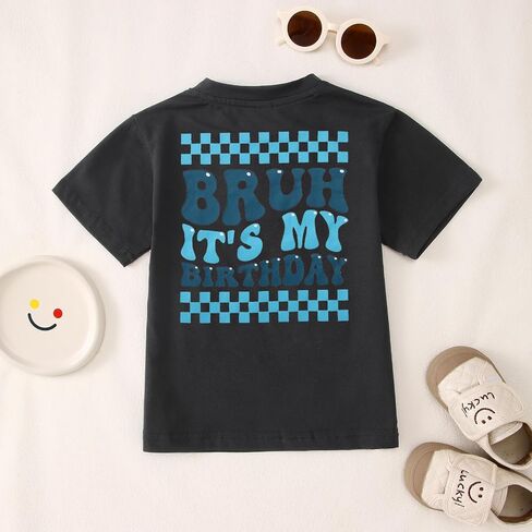 Birthday Shirt for Toddler Baby Boys It’s My Birthday T Shirt Happy B-Day Outfit Summer Short Sleeve Tees Clothes in Saudi Arabia