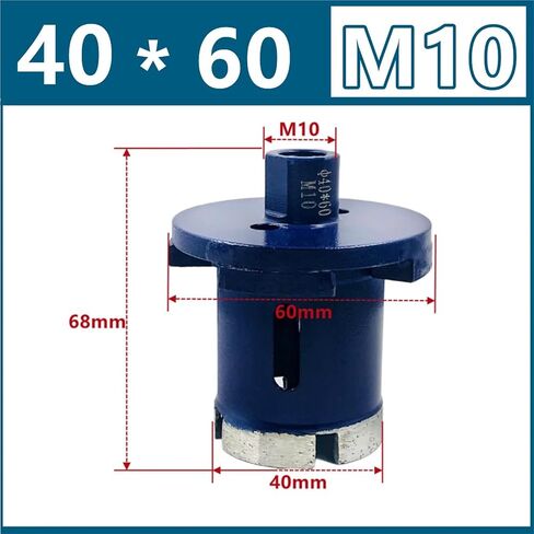 M10 صخور لوحة الحفر حوض الحفر الماسي طبقة مزدوجة الحفر بت أنبوب الماء بالوعة بلاط الخزانة الحجر الحجر الحجر 1pcs (50-70 مم أ) in Saudi Arabia