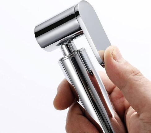 Handheld Bidet Sprayer Brass Chrome Baby Cloth Diaper Sprayer Portable Hand Held Toilet Bidet Sprayer Head, for Feminine Wash, Pet Washing, Easy to Install(A) in Saudi Arabia