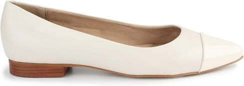 Ros Hommerson Women's REMI Pointed Toe Flat with Leather Cap Toe in Saudi Arabia