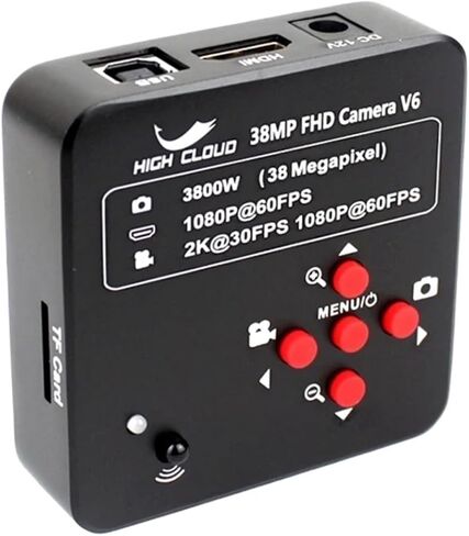 38MP 2K HDMI USB Industrial Electronic Digital 180X 300X Video Microscope Camera Set Fo Phone PCB SMD CPU Soldering Watch Repair(with 10 Monitor,300X) in Saudi Arabia