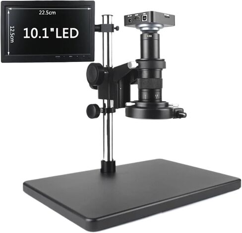 38MP 2K HDMI USB Industrial Electronic Digital 180X 300X Video Microscope Camera Set Fo Phone PCB SMD CPU Soldering Watch Repair(with 10 Monitor,300X) in Saudi Arabia