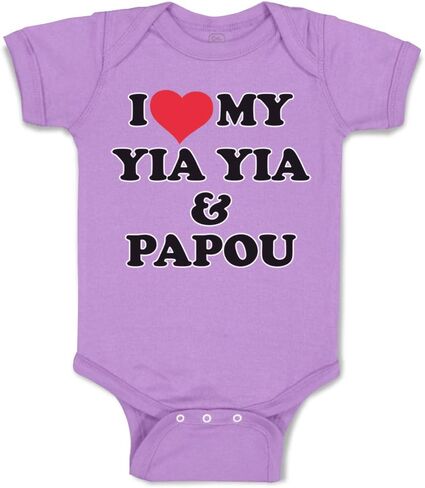 طيبة لطيفة مخصصة لطفاء الأطفال أحب بلدي yia yia و papou grandparents boy & girl aby clotions in Kuwait