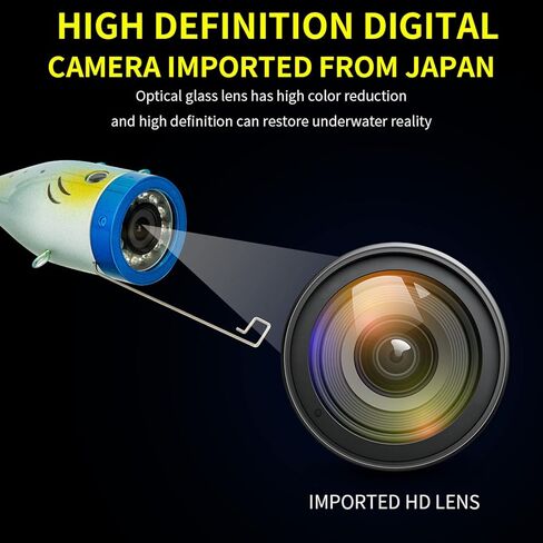 كاميرا الصيد تحت الماء 7 بوصة شاشة LCD IP68 1200TVL FISH FING مع 12 ٪ LED مصابيح LED لفحص بئر مياه الصيد البصرية (قابس الولايات المتحدة 30M/32.8YD) in Kuwait