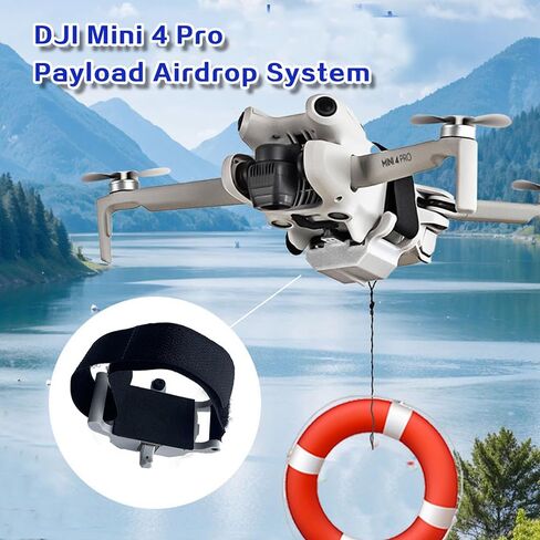 Payload Airdrop System for DJI Mini 4 Pro is Suitable for Transporting Equipment such as, Weddings, and Rescues. It is also Compatible With DJI Mavic Mini 4 Pro Accessories (Mini4 Pro) in Saudi Arabia