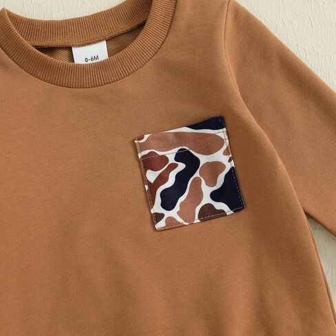 PUHHAPIEY Toddler Boy Clothes Camo Sweatshirt Joggers Set | Toddler Baby Boy Outfit Fall Winter Boys Camo Hunting Outfit, Toddler Camping Outdoor Hunting Trips Clothes in Saudi Arabia
