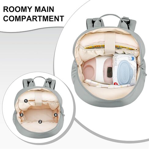 Breast Pump Backpack Fit for Spectra S1 and S2 with Removable Cooler Compartment, Pumping Bag for Pump Accessories, Breast Pump Bag for Work, Travel and Family Use Black in Kuwait