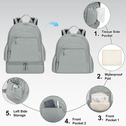 Breast Pump Backpack Fit for Spectra S1 and S2 with Removable Cooler Compartment, Pumping Bag for Pump Accessories, Breast Pump Bag for Work, Travel and Family Use Black in Kuwait