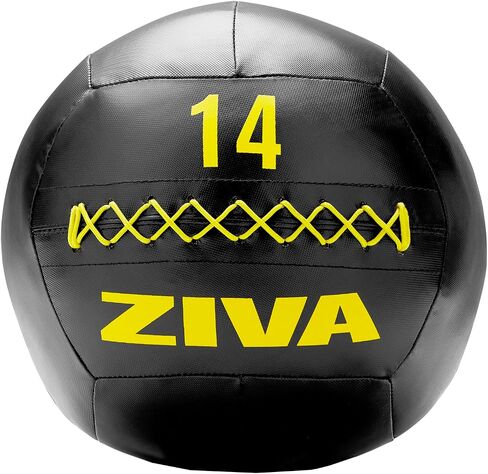Ziva Soft Wall Ball - تمرين متين مرجح للغاية كرة سلام للدورة للحصول على القوة والتكييف - لون متعدد ، وزن متاح in Kuwait