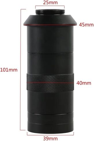 Industrial Video Microscope Electronic 130X Monocular Zoom C Mount Lens Glass Objective Lens Eyepiece for HDMI USB CCD Camera(50mm 130X) in Saudi Arabia