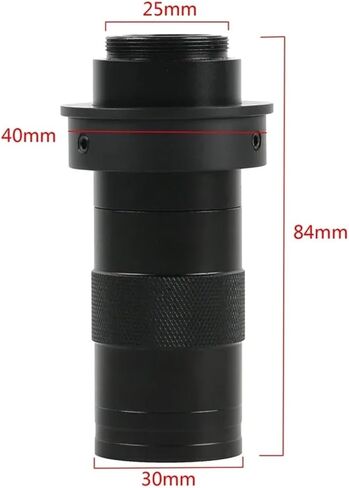 Industrial Video Microscope Electronic 130X Monocular Zoom C Mount Lens Glass Objective Lens Eyepiece for HDMI USB CCD Camera(50mm 130X) in Saudi Arabia