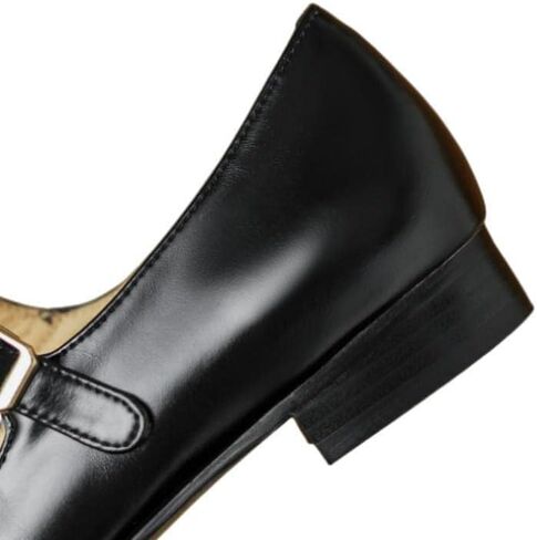 TinaCus Women's Genuine Leather Handmade Pointed Toe Flats Buckle Mary Janes Cute Dress Shoes in Saudi Arabia