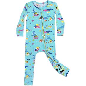 Bellabu Bear Baby Shark Rayon from Bamboo Convertible Footie for Baby Boys & Girls