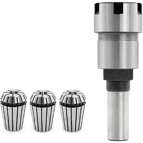 مجموعة تشاك ذاتية 4 بوصات 4 بوصة 1/2 بوصة SHANK ER20 ROUTER COLLET ROLET COLLET ADAPTER مع 2 PCS COLLET مع سلسلة 1 بوصة × 8TPI