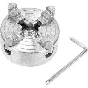 Z011A Zinc Alloy 4-Jaw Chuck Clamp Accessory for Mini Metal Lathe