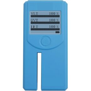 Window Tint Meter, Solar Transmission Meters, 163A Stick-Film s Rotatable Display UV 365nm and IR 1400nm VLT 6mm Thickness LCD Display, high Accuracy(163A)
