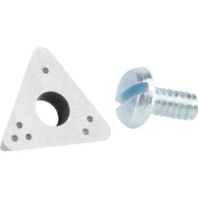Shark PN-408-6 Extra Life – Superior Grade .048 Radius Positive Rake Carbide Bits for Bench & On-The-Car- Brake Lathes. Accu-Turn, Ammco - Includes 6 Bits & 6 Screws