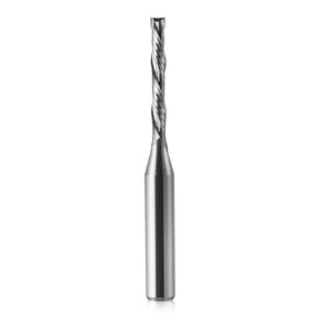 2 Pack Compression Spiral Router Bit 1/4 Inch Shank 1/8 Inch Cutting Dia. Upcut and Downcut CNC Router Bit Solid Carbide, Ideal for Wood Cutting, Slot Mortise, Engraving