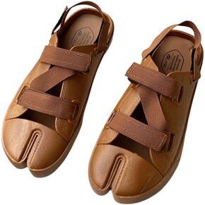 Tabi Shoes Split Toe Sandals with Slingback Straps Slip On Breathable Soft Slides Cute Y2K Kawaii Fashion Trendy Pumps Good Looking Gifts Beach Cruise Swimming Pool Spring Summer Fall Outdoors
