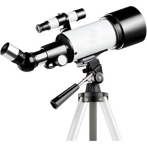 Reflector for Beginners, Fully-Coated Glass Optics Adjustable-Height Tripod,Astronomy for Kids and Adult