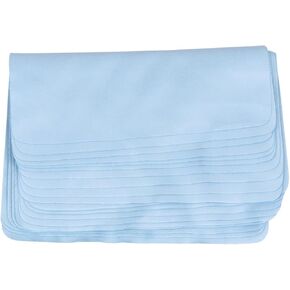 Vaguelly 10pcs Sky Blue Microfiber Cleaning Cloth Screen Fingerprints for Phones LCD Screens Soft Easy to Clean