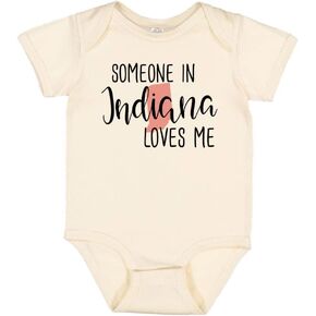 Someone in Indiana Loves Me Baby Infant Bodysuit