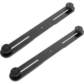 Garneck Camera Mount Flash Bracket 2-in-1 Microphone Bar Spacing Bar Mount for Dual Devices