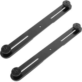 VANZACK 2 Pcs Adjustable Microphone Bar Flash Bracket Dual Mount Stand for Camera Mic
