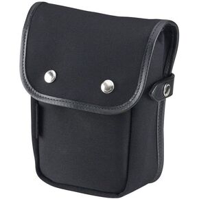 Billingham Delta Pocket Black Canvas Pouch with Black Leather Trim