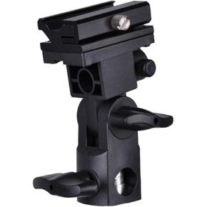 Angoily B Type Flash Bracket Mount Swivel Light Stand for Camera Flash Easy Adjustment for DSLR