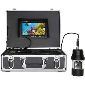 7" Inch DVR Recorder Underwater Fishing Camera 360° Rotating IP68 Waterproof with 38 LEDs and 100m Cable, 700TVL(20m)