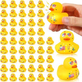 50 PCS البط الوطني في بطّات العطلات الحمراء والأزرق والأزرق والأبيض في الرابع من شهر يوليو يوم العمال يوم العمل قدامى المحاربين القدامى.