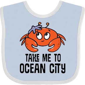 inktastic Ocean City Maryland لطيف السلطعون طفل مريلة