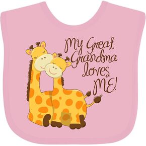 inktastic My Great Grandma Loves Me Baby Bib