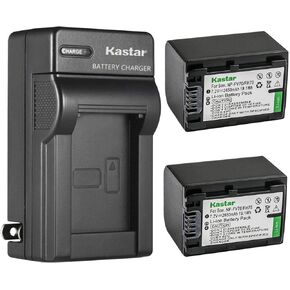 kastar ac wall battery charger action for Sony NP-FH30 NP-FH40 NP-FH50 NP-FH60 NP-FH70 NP-FH90 NP-FH100 Battery ، Sony AC-VQH10 BC-TRV BC-VH1 Charger ، Sony HDR-AX19 ، HDR-AX20