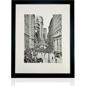 Iframe 18 "× 22" أسود مؤطر مدينة نيويورك كرايسلر بناء أفق طباعة الأعمال الفنية مؤطرة لديكور الجدار مع صور صور | NYC Skyline Wall Art | أبيض وأسود جدار جدار ديكور