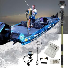 YOLOtek Beacon Navlight + PS53 Superbundle - Veteran Owned - Pole Mount for GoPro, DJI and Other Action Cameras - LED Boat Navigation, Stern & Anchor Light - Waterproof Marine Lights for Boats