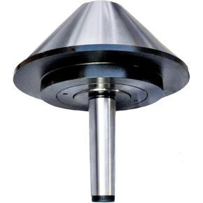 MT2 Lathe Live Center, Bull Nose Wood Lathe Live Centers, 5'' (120mm) Morse Taper #2 Tool Bit, Ball Bearing Morse Taper, 75 Degree, Alloy Steel Woodworking Lathe Center