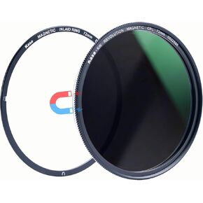 Kase 82mm Wolverine Revolution Plus Magnetic CPL Circular Polarizer Filter with Inlaid Adapter Ring, Shockproof Tempered Optical Glass & Ultra-Low Reflectivity 0.1%