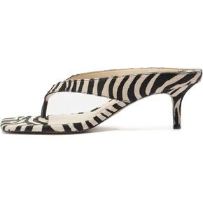 Kitten Heeled Sandals for Women Slip On Square Clip Toe Flip Flips Low Heel Pumps Comfortable Thong Slide Shoes Dressy Slippers