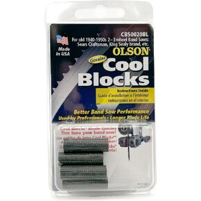 OLSON SAW CB50020BL Cool Blocks 14" Old Style 2-3 Wheel Band Saw Blade Guides