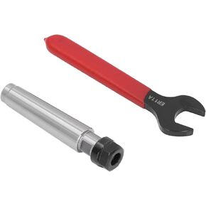 Collet Chuck Holder, CNC Milling Lathe Tool 2PcsSet Taper Collet Chuck Holder High Carbon Steel CNC Milling Lathe Parts with Wrench