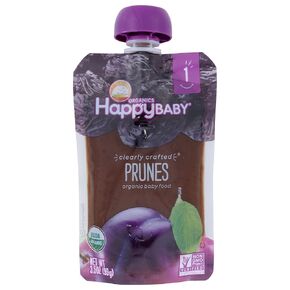Happy Baby Clearly Crafted Organic Baby Food Stage 1, Prunes, 3.5 Oz