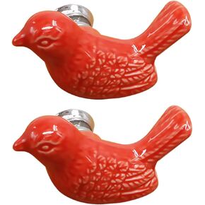 Angoily 1bag Adorable Cartoon Ceramic Drawer Handles Modern European Style Knobs for Boys and Girls Cabinets and Closets Easy to Install Yellow and Silver Finish