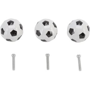Heepdd 3pcs مقابض درج كرة القدم ، مقابض مجلس الوزراء الرياضية ومقابض مقابض درج مزخرفة تجسد لغرفة نوم الخزانة الغرور خزانة الملابس
