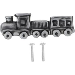 HOMSFOU 1set Decorative Boy Girl's Room Drawer Knob Cabinet Handle for Boys Pull Stylish Grey Finish for Easy Installation