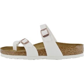 Birkenstock Unisex Mayari Birko-Flor White Sandals 7 W / 5 M US